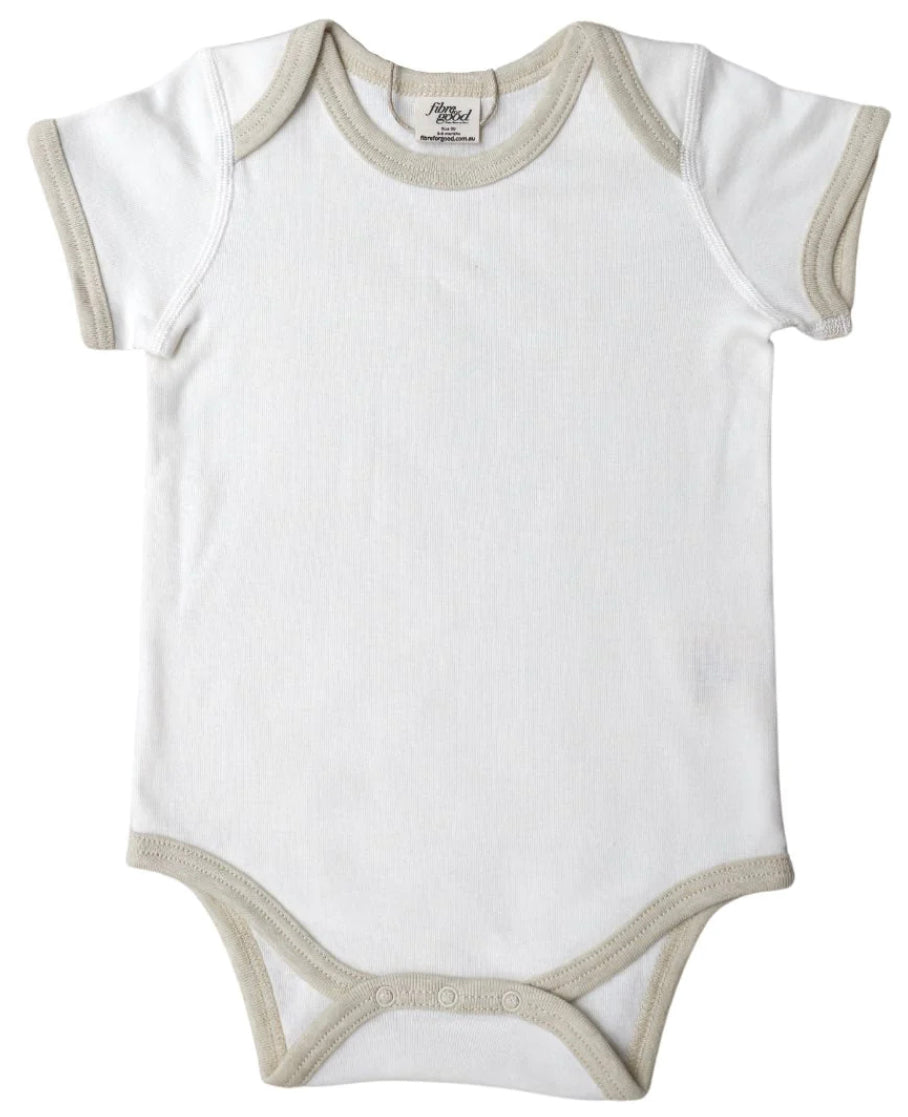Short Sleeve Bodysuit with contrast Bind