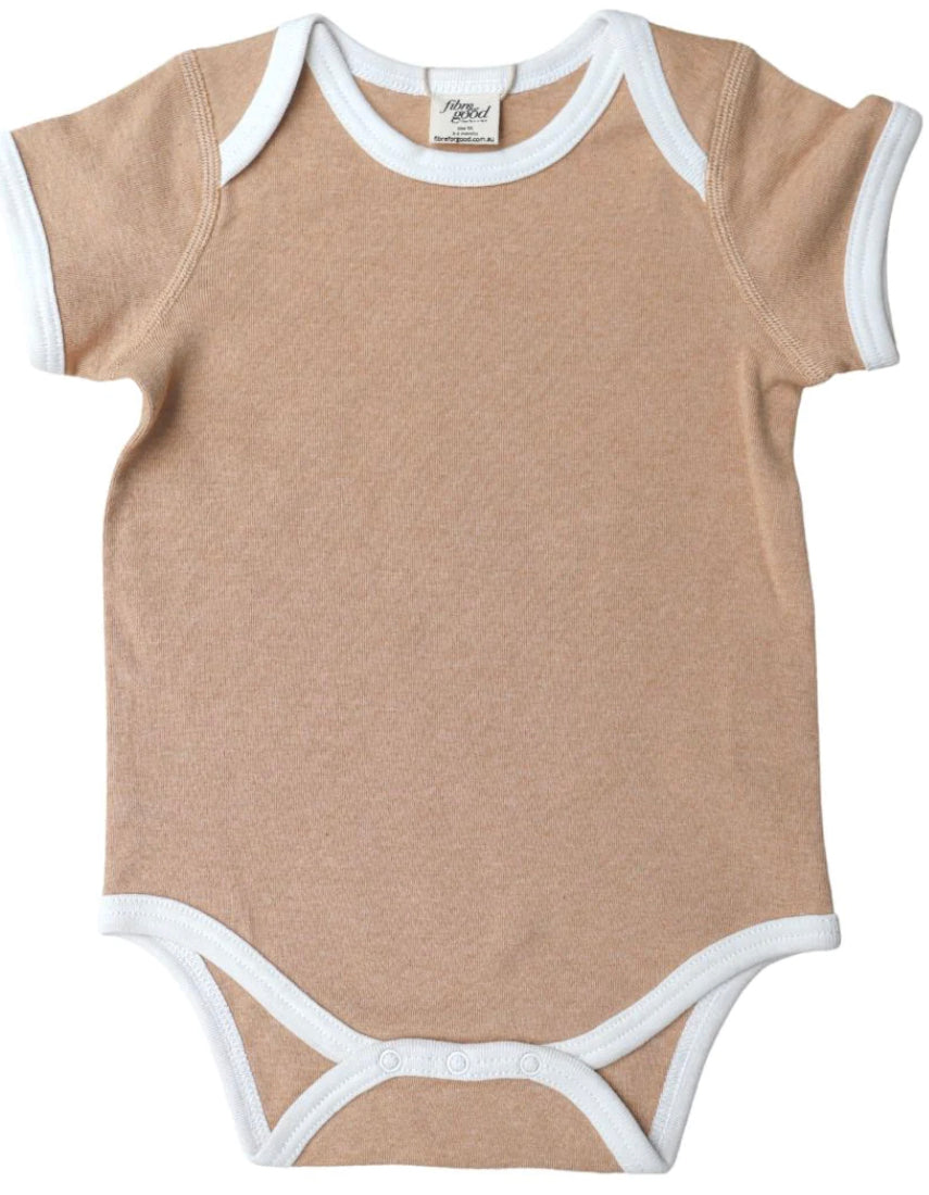 Short Sleeve Bodysuit with contrast Bind