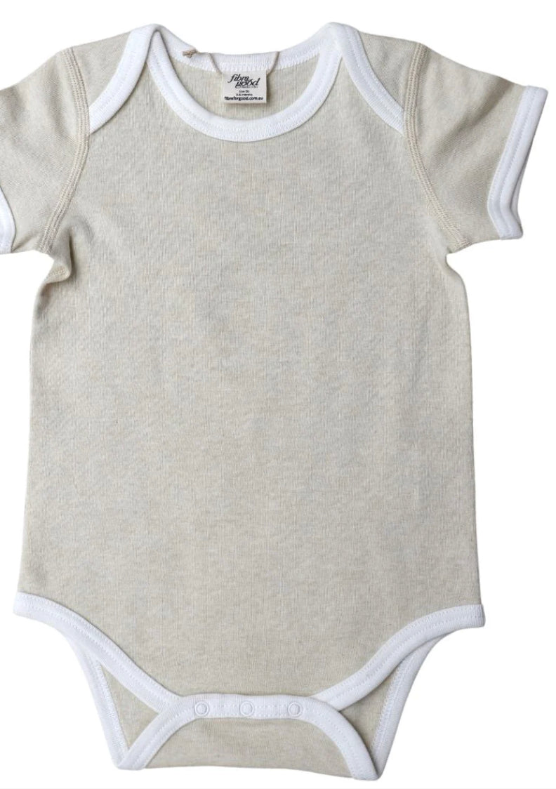 Short Sleeve Bodysuit with contrast Bind