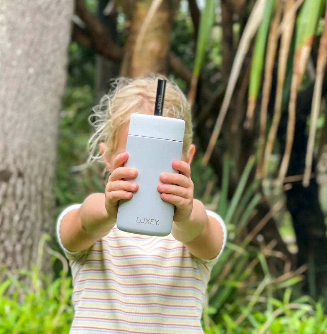 Gray ~ Kids Stainless Steel Smoothie Cup