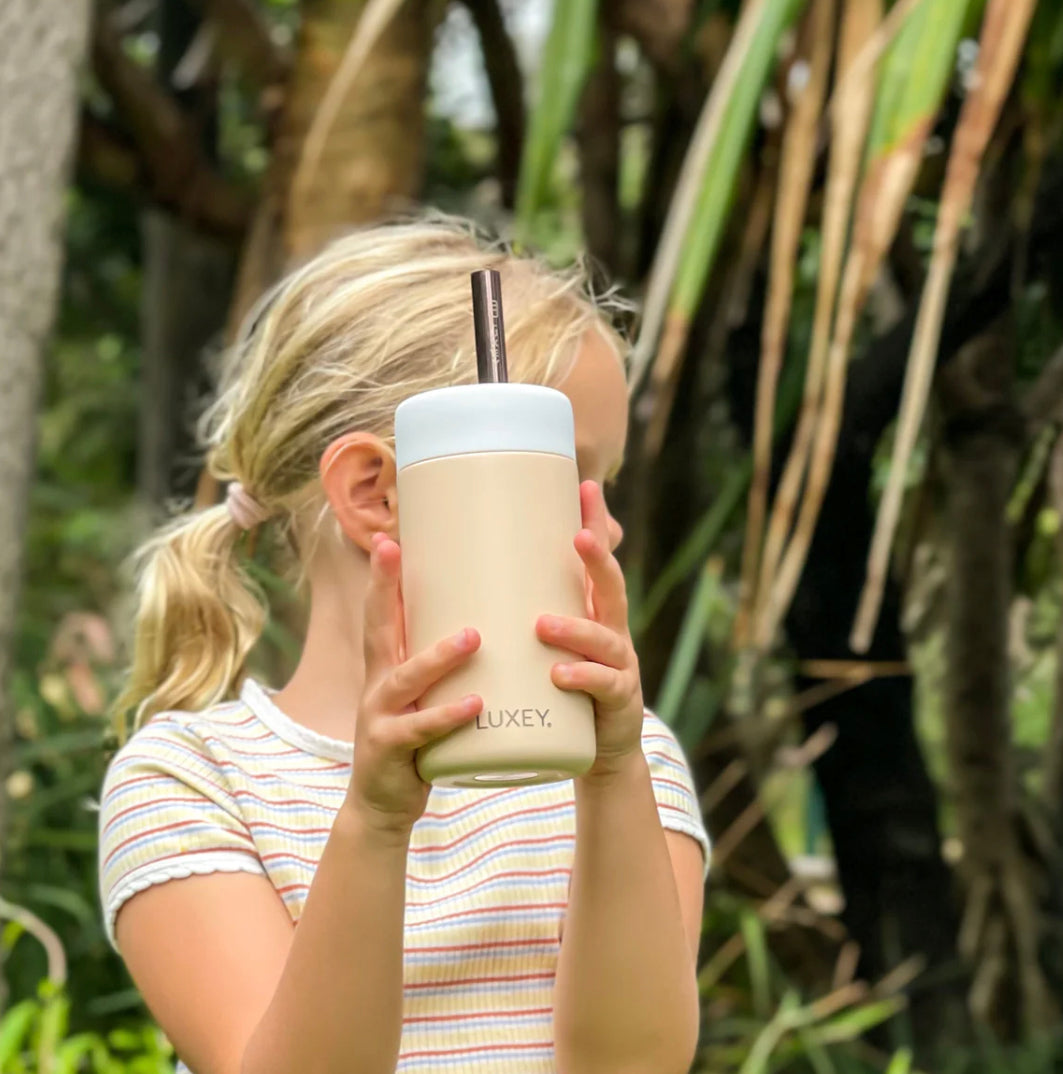 Peach ~ Kids Stainless Steel Smoothie Cup