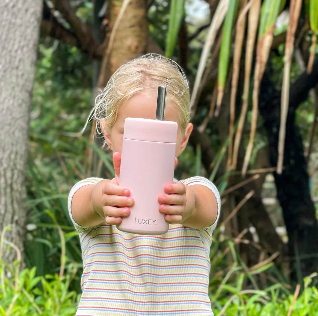 Pink Salt ~ Kids Stainless Steel Smoothie Cup