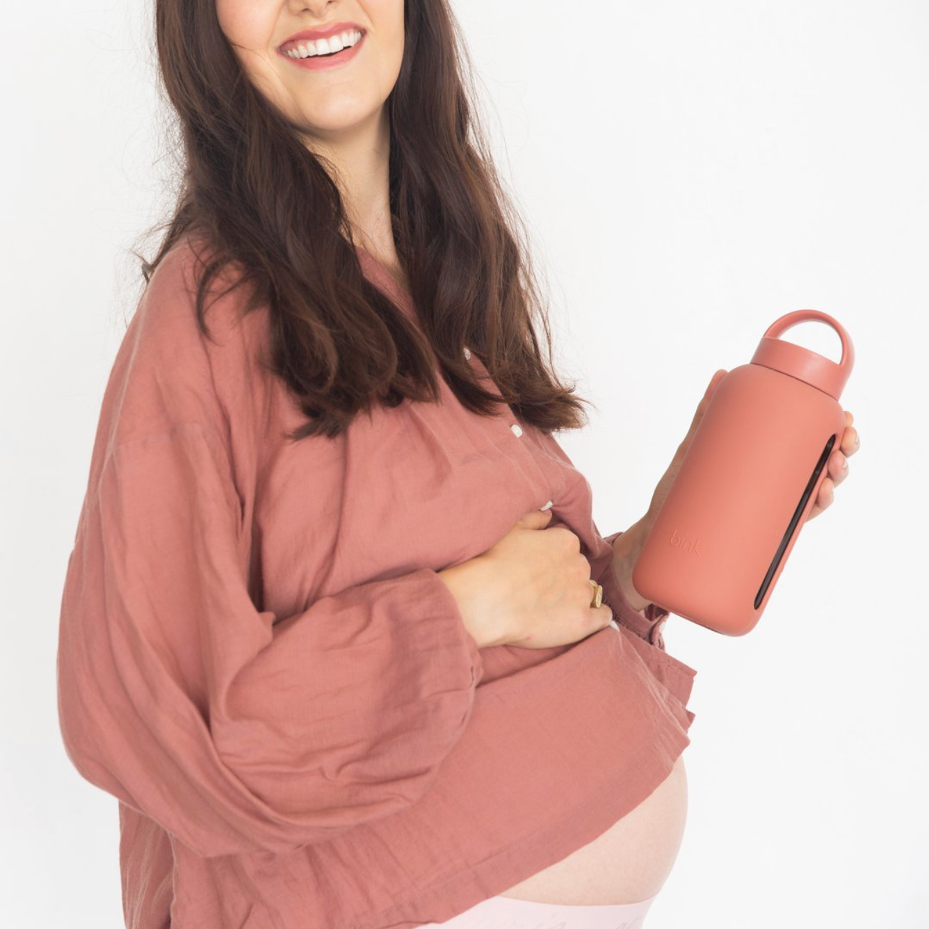 MAMA BOTTLE CLAY | The Hydration Tracking Bottle for Pregnancy & Postpartum, 800ml