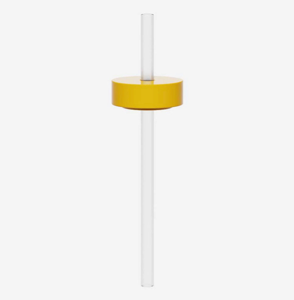 LOUNGE STRAW & CAP MUSTARD | For Easy Drinking