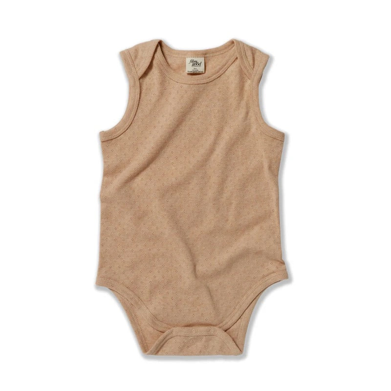 Pointelle Sleeveless Body Suit
