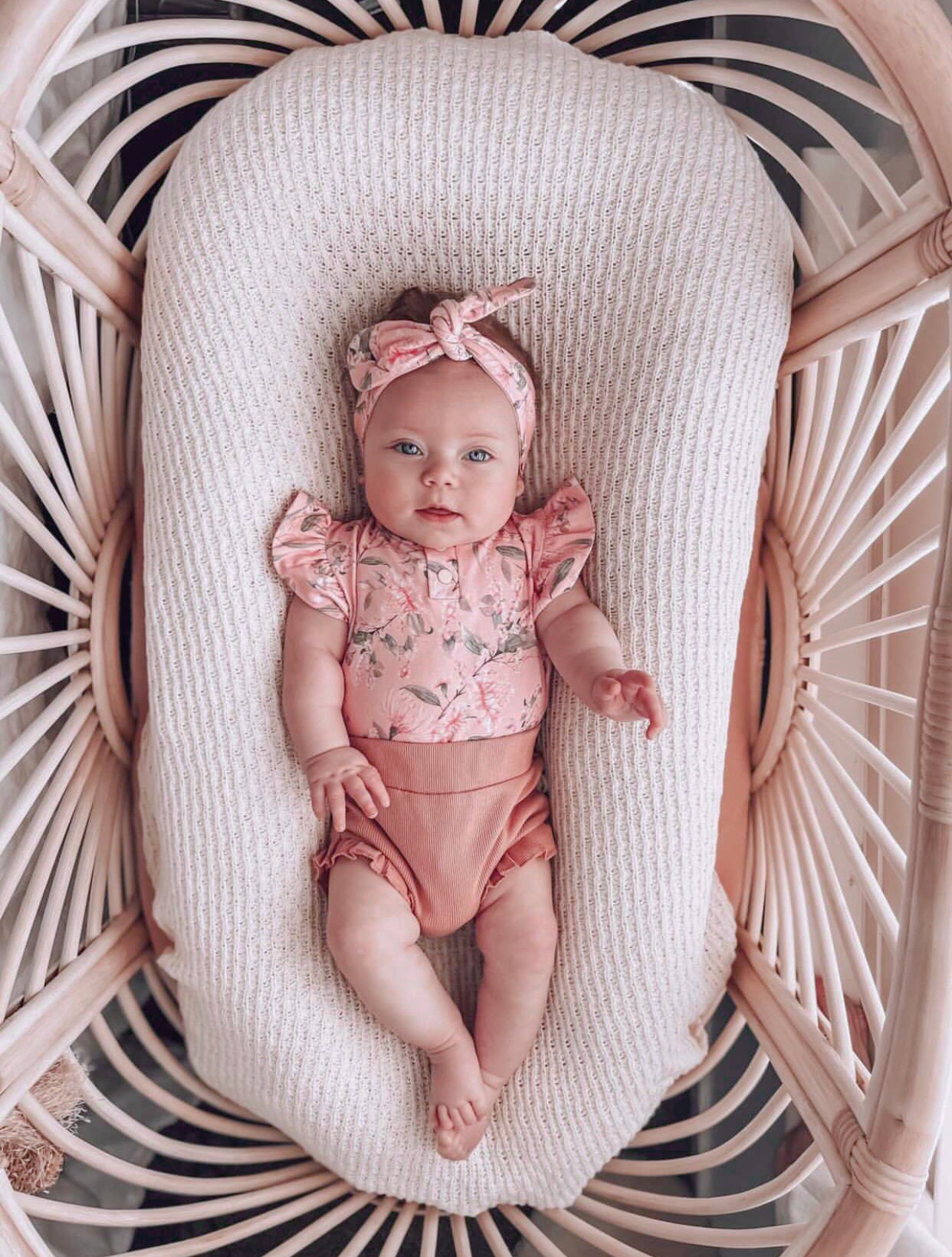 Pink Wattle Short Sleeve Bodysuit