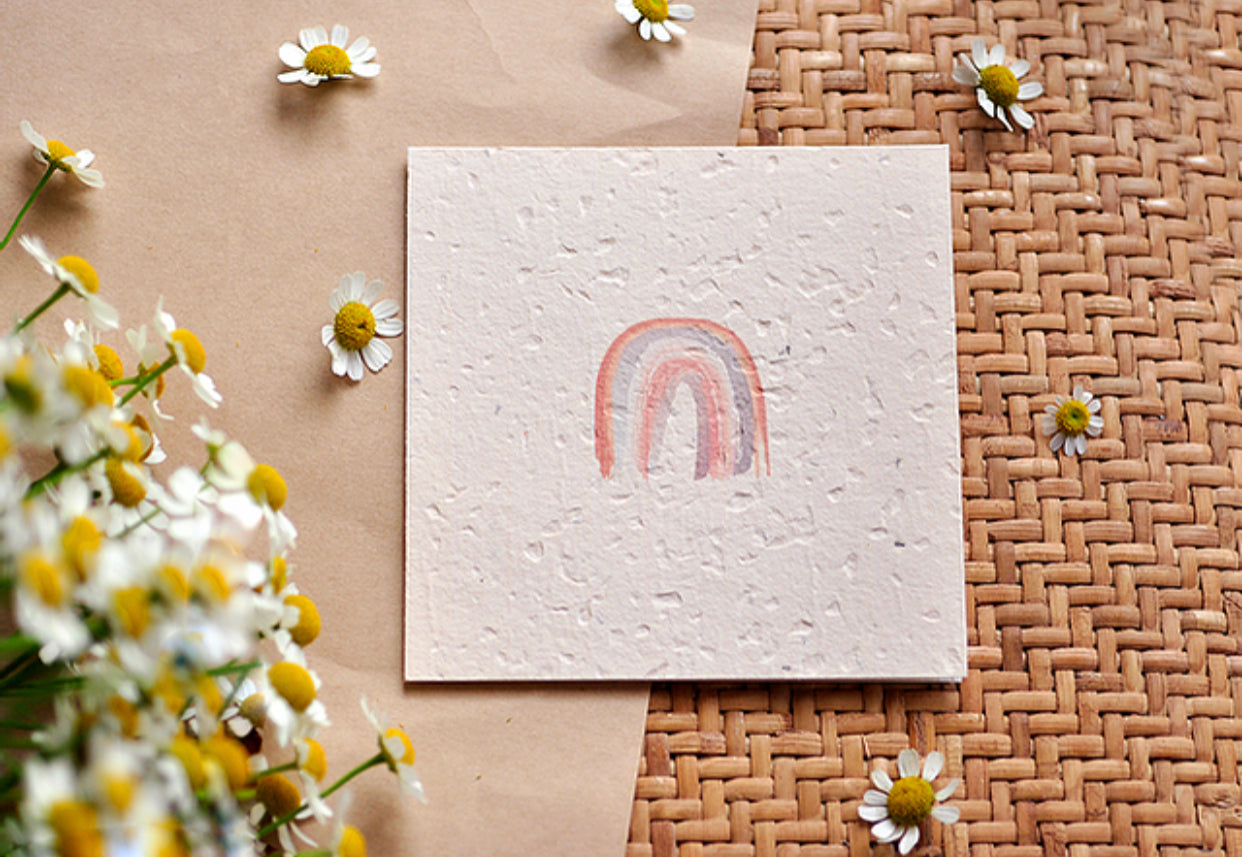 Rainbow Spirt Plantable Greeting Card