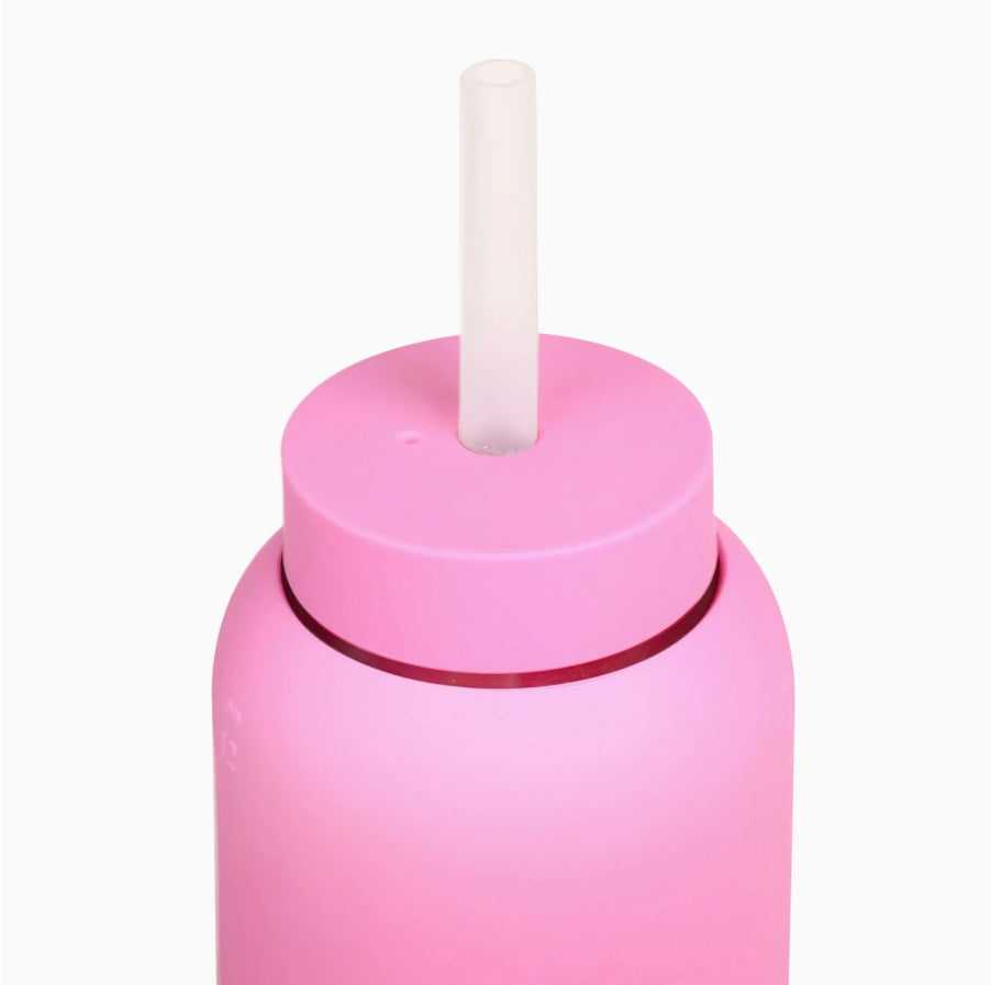 LOUNGE STRAW & CAP BUBBLEGUM | For Easy Drinking
