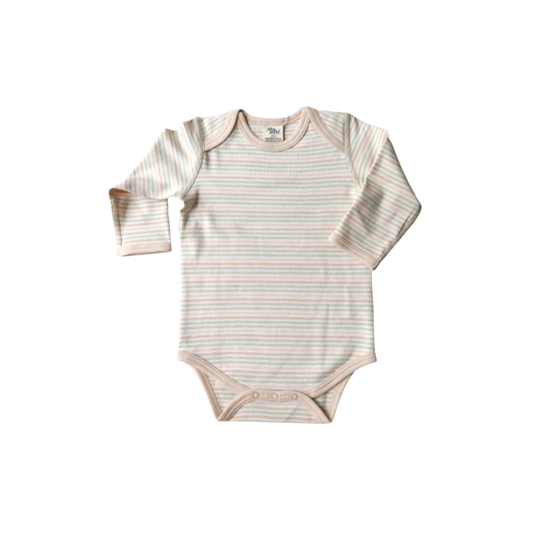 Multi Stripe Long Sleeve Body Suit