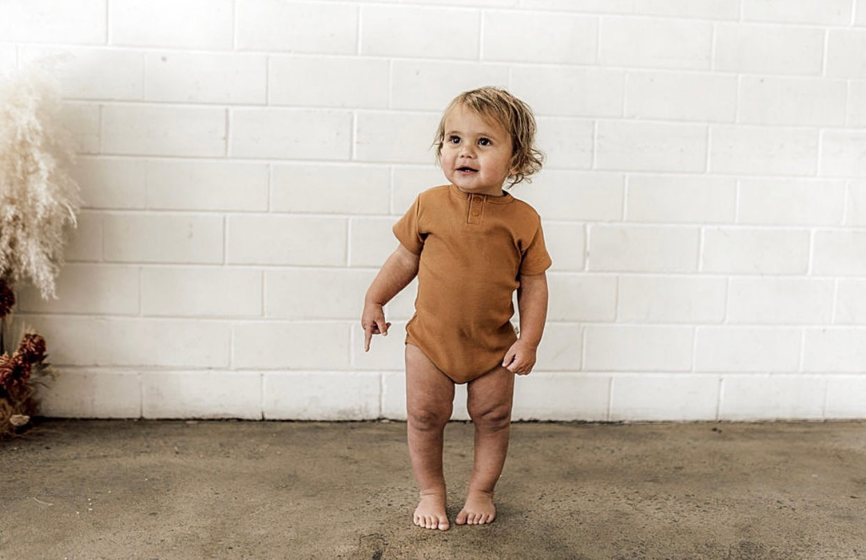 Chestnut Short Sleeve Bodysuit