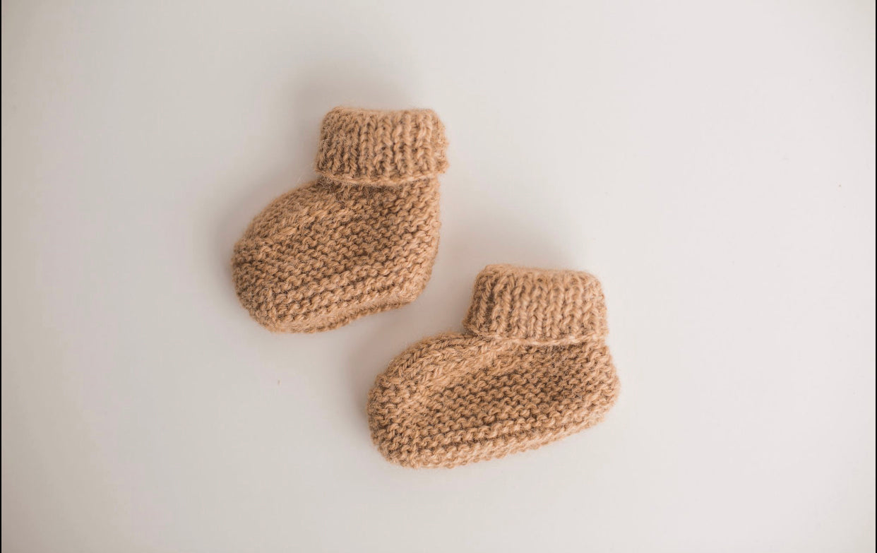 Alpaca Newborn Booties