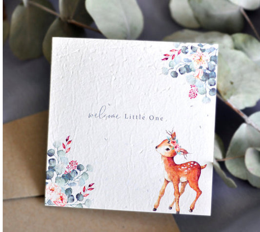 OH DEER Baby Shower Gift Card