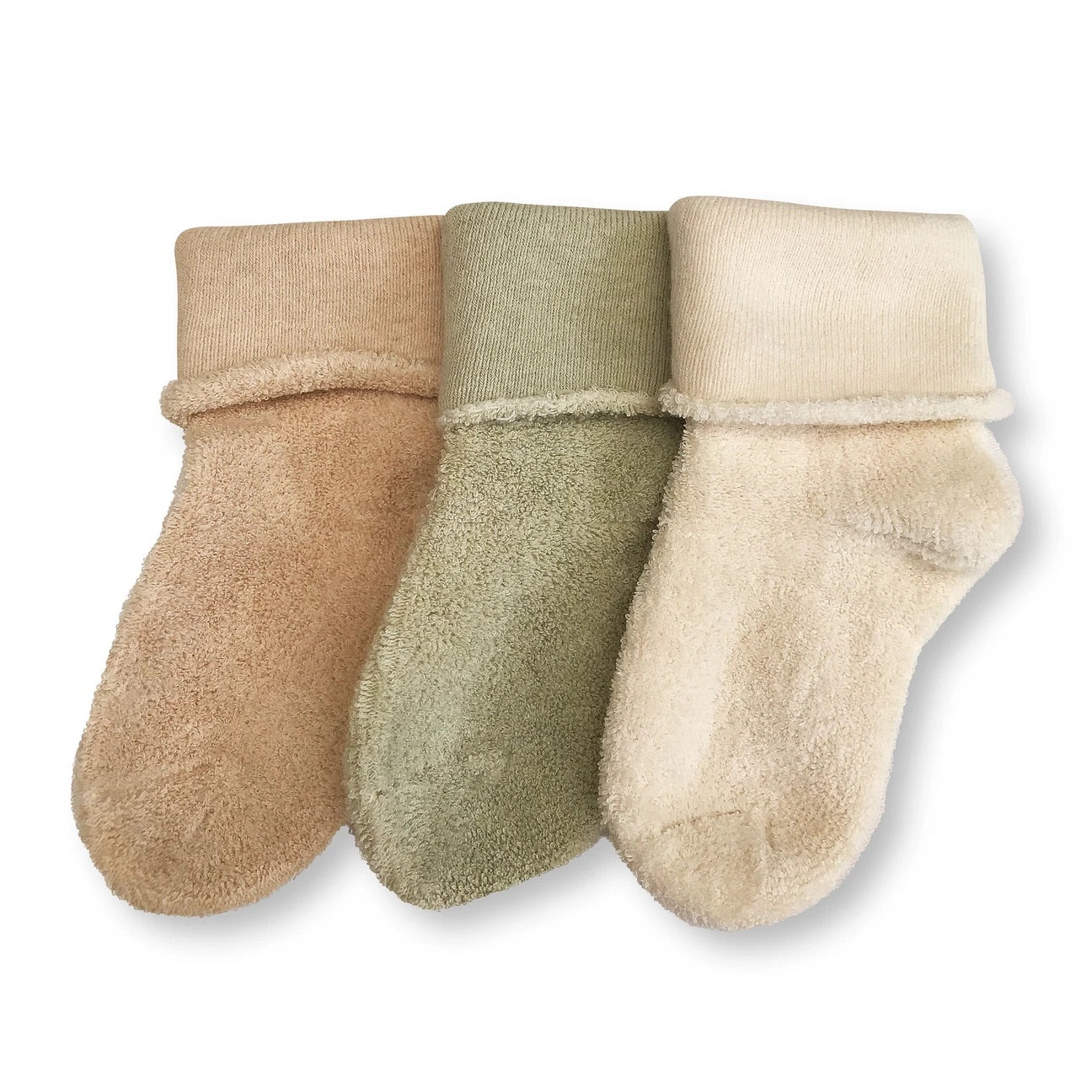 3 pack Terry Socks ~ Plain