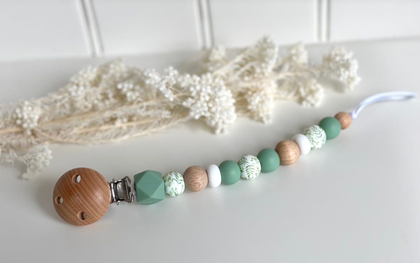 Sage Floral Dummy Clip