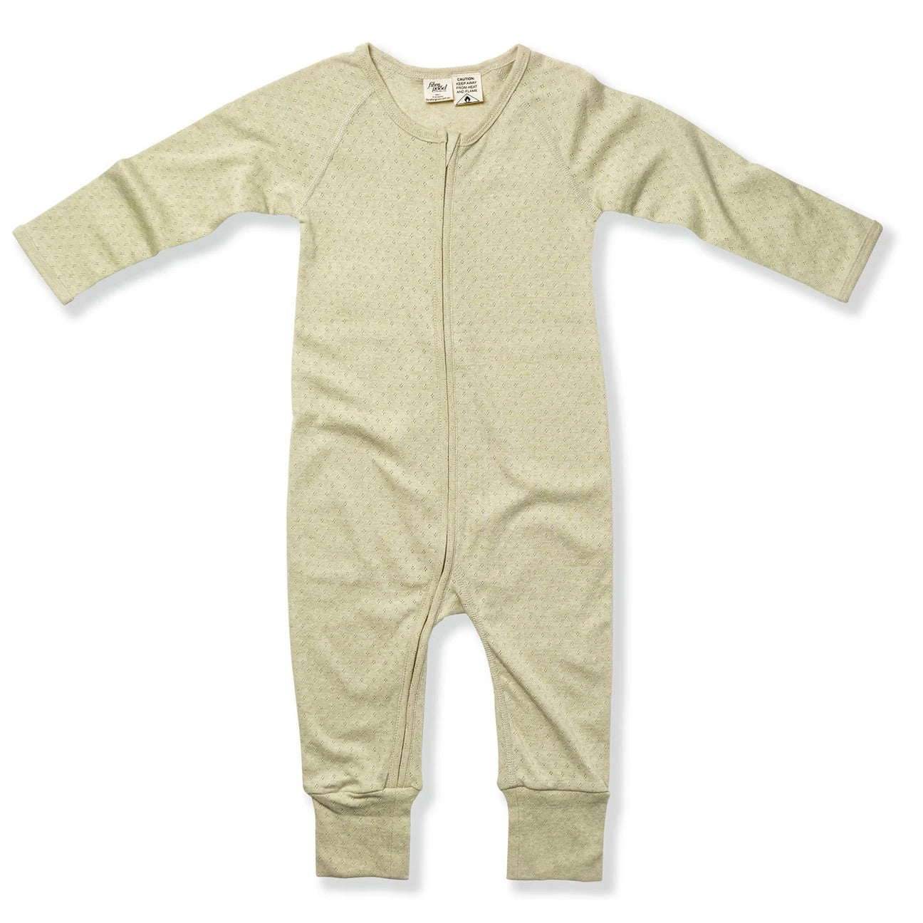 Pointelle Long Sleeve Zip Romper