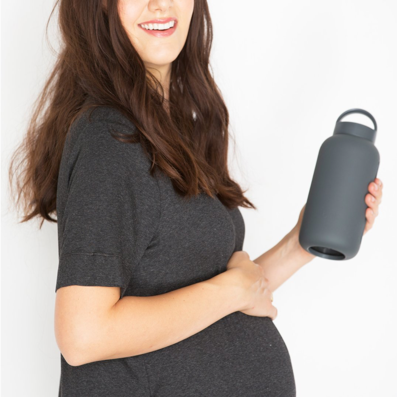 MAMA BOTTLE SMOKE | The Hydration Tracking Bottle for Pregnancy & Postpartum, 800ml