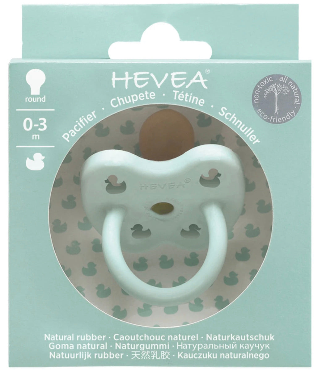 Hevea Dummy - Round - Mellow Mint (0-3 months)